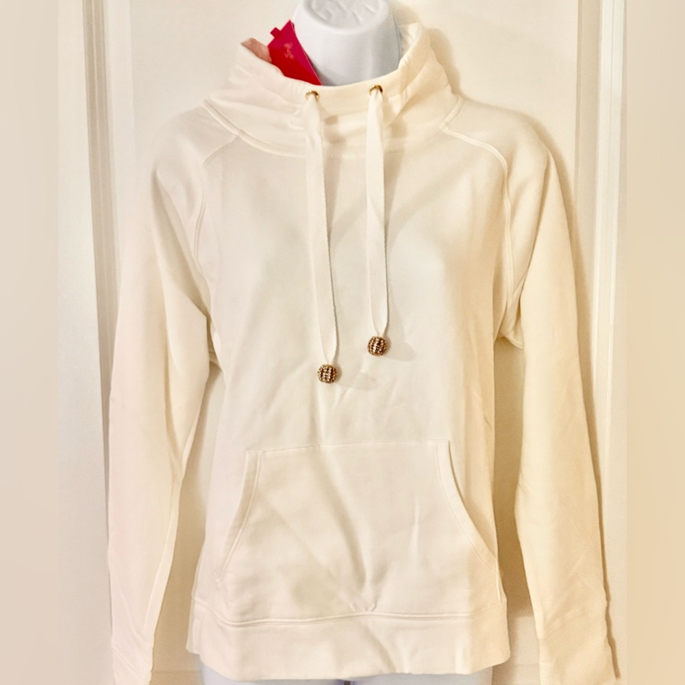 Lilly Pulitzer Coconut Oversized Long Sleeve Hoodie